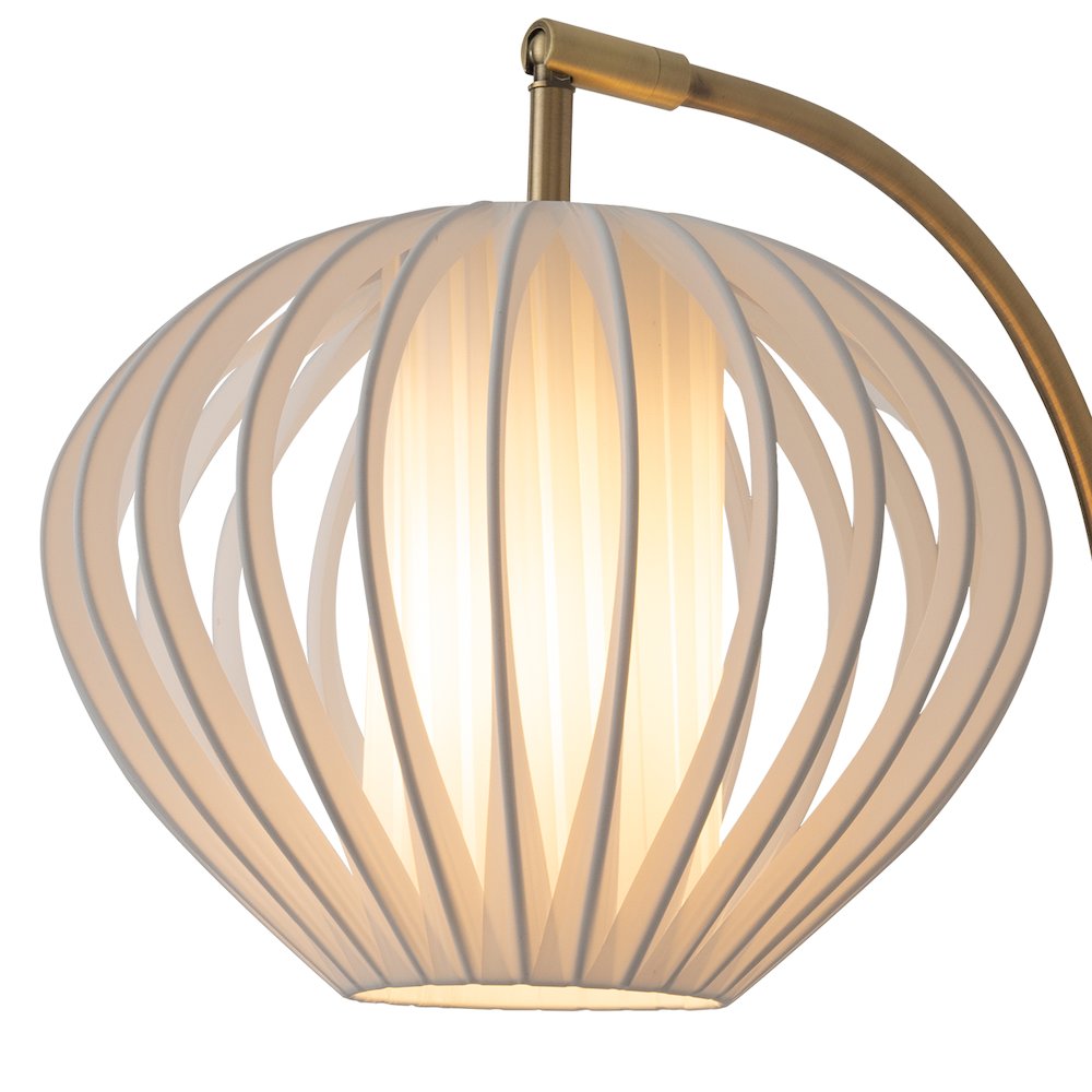 Bloom Plug-in Wall Sconce - Weathered Brass, 10" Dia, Shade. Picture 5