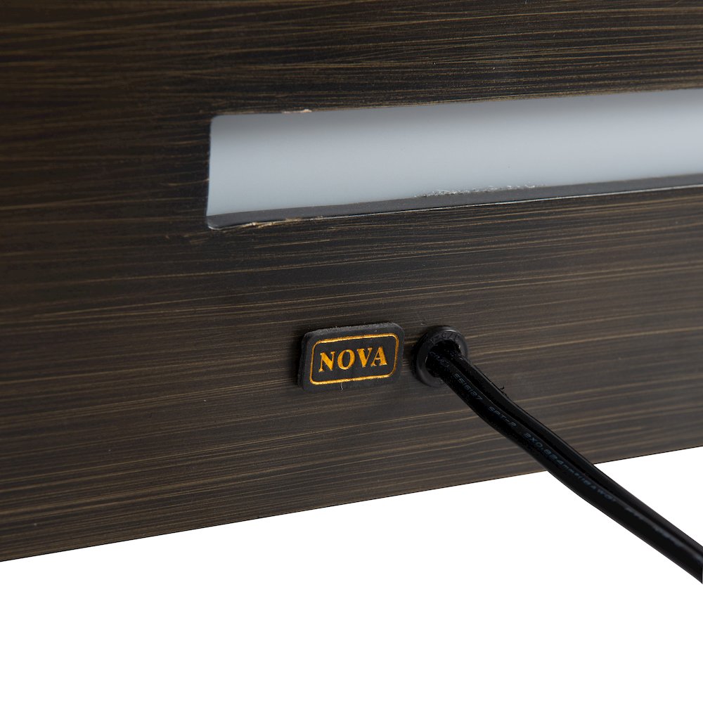 Zen Reclining Table Lamp with Night Light - Gilded Ebony. Picture 2