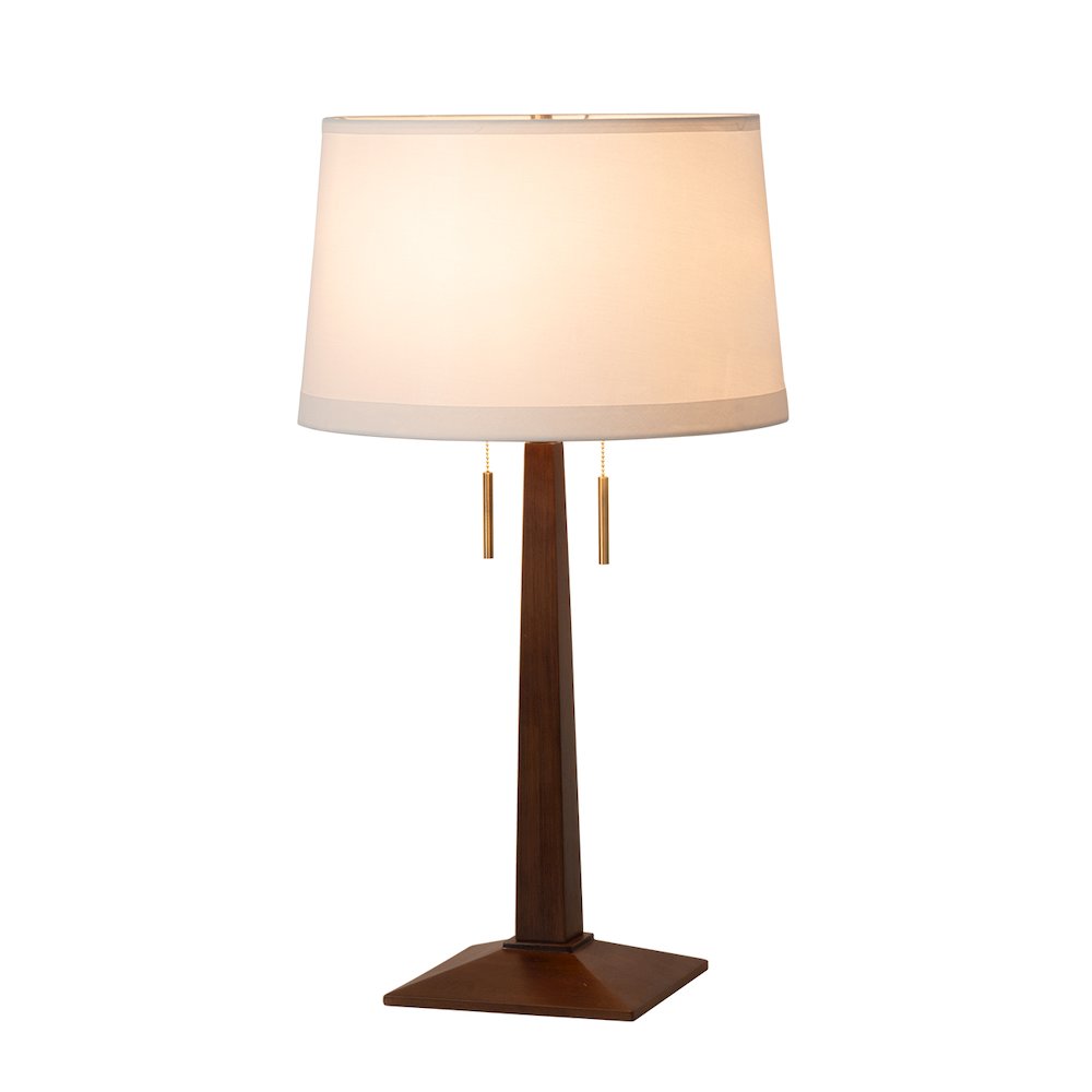 Taper Table Lamp - Dark Walnut. Picture 10