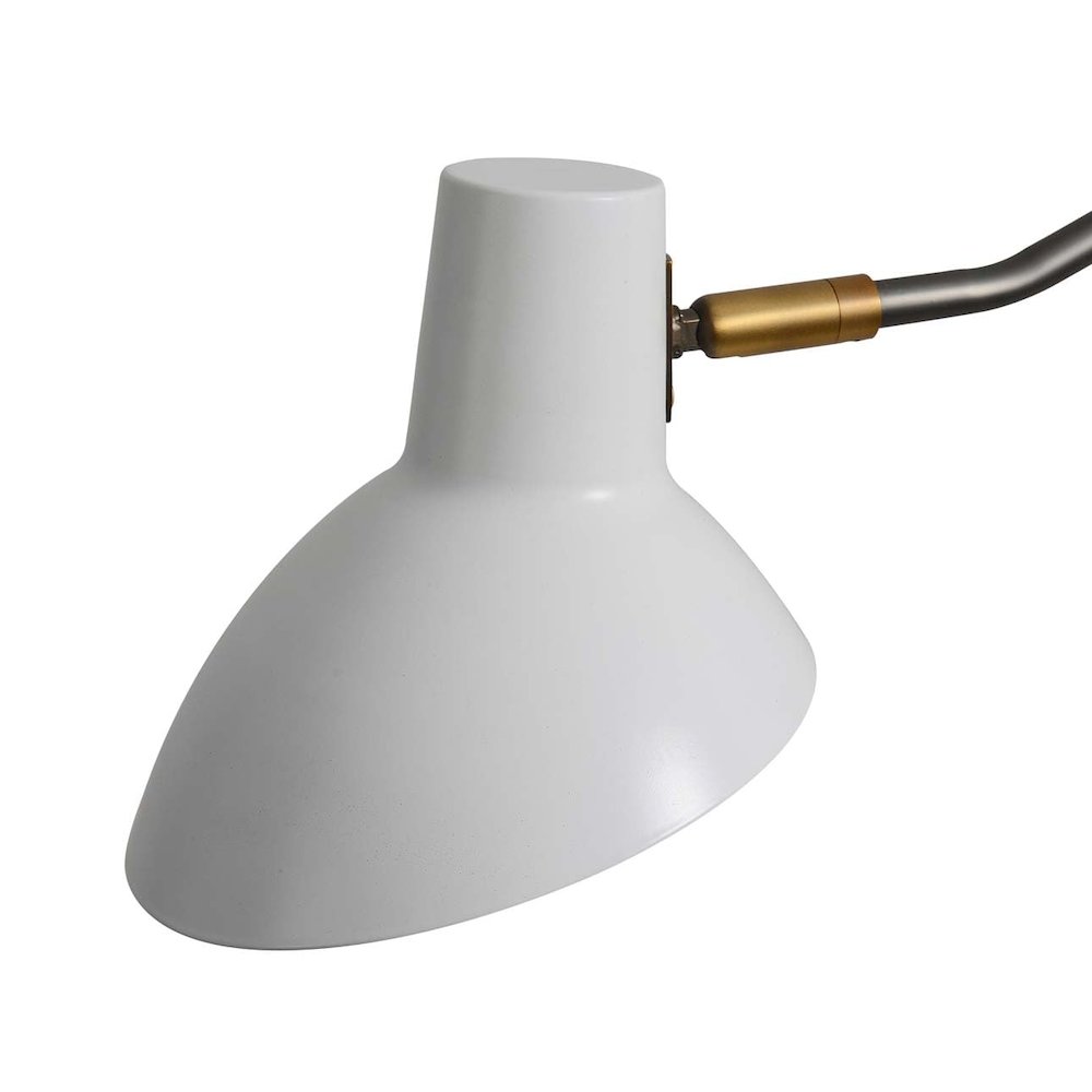 Swing Wall Light - Matte White and Gunmetal. Picture 5