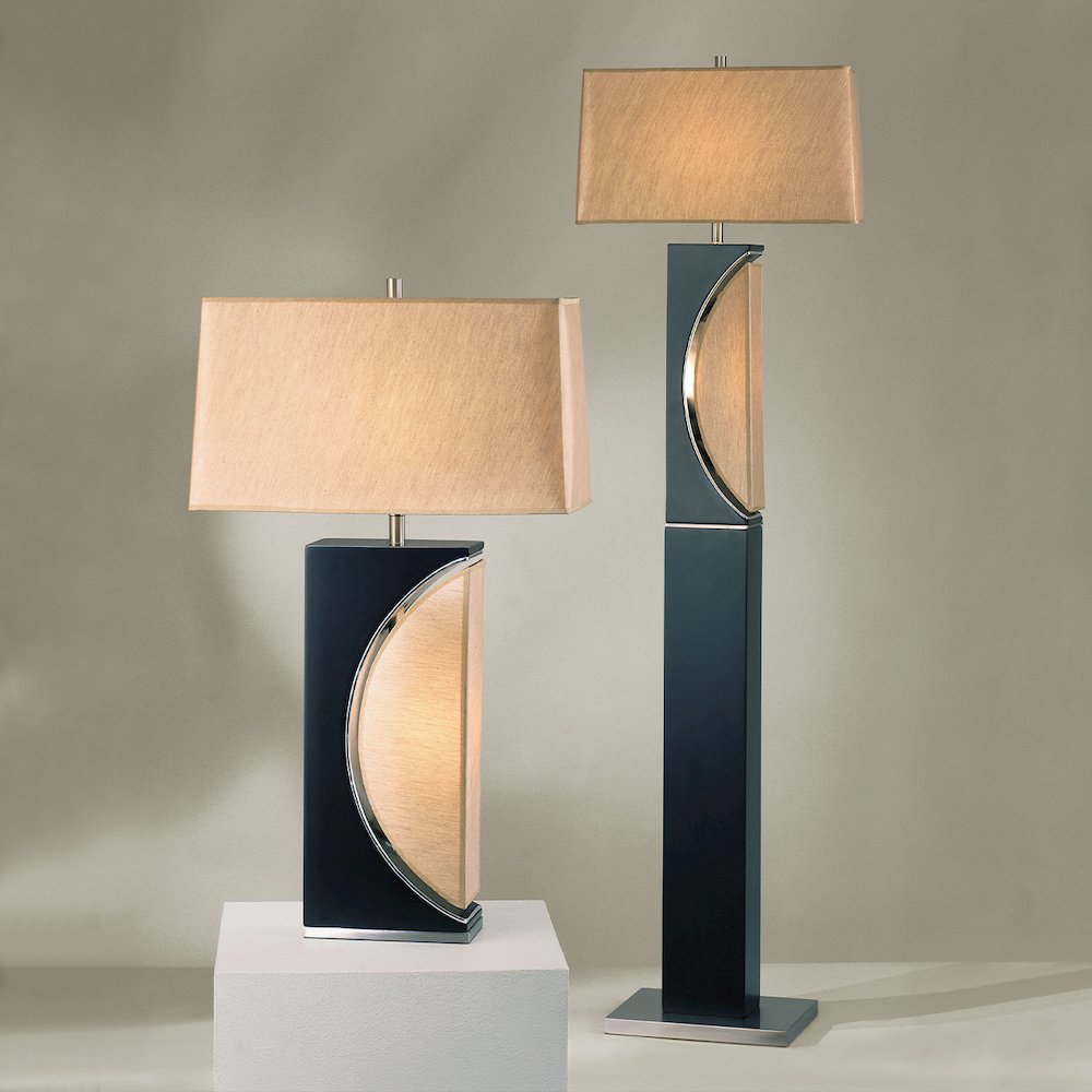 Half Moon Table Lamp - Dark Brown. Picture 2