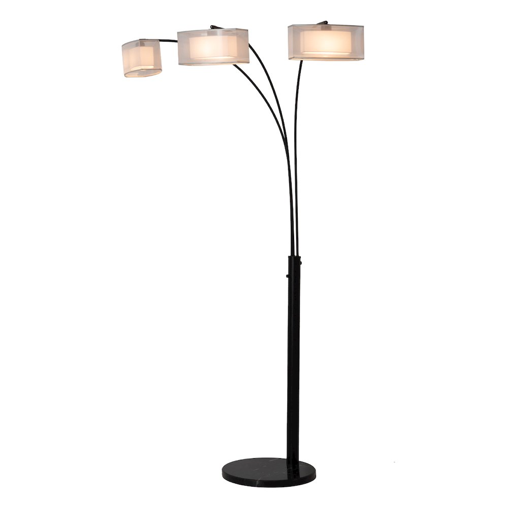 Amarillo 3 Light Arc Floor Lamp. Picture 1