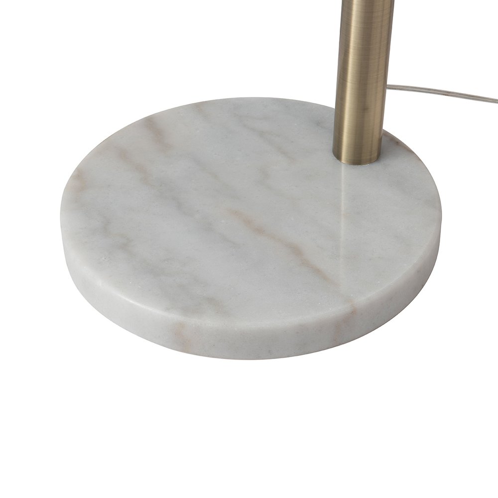 Santa Clara 3 Light Arc Floor Lamp - Weathered Brass. Picture 3