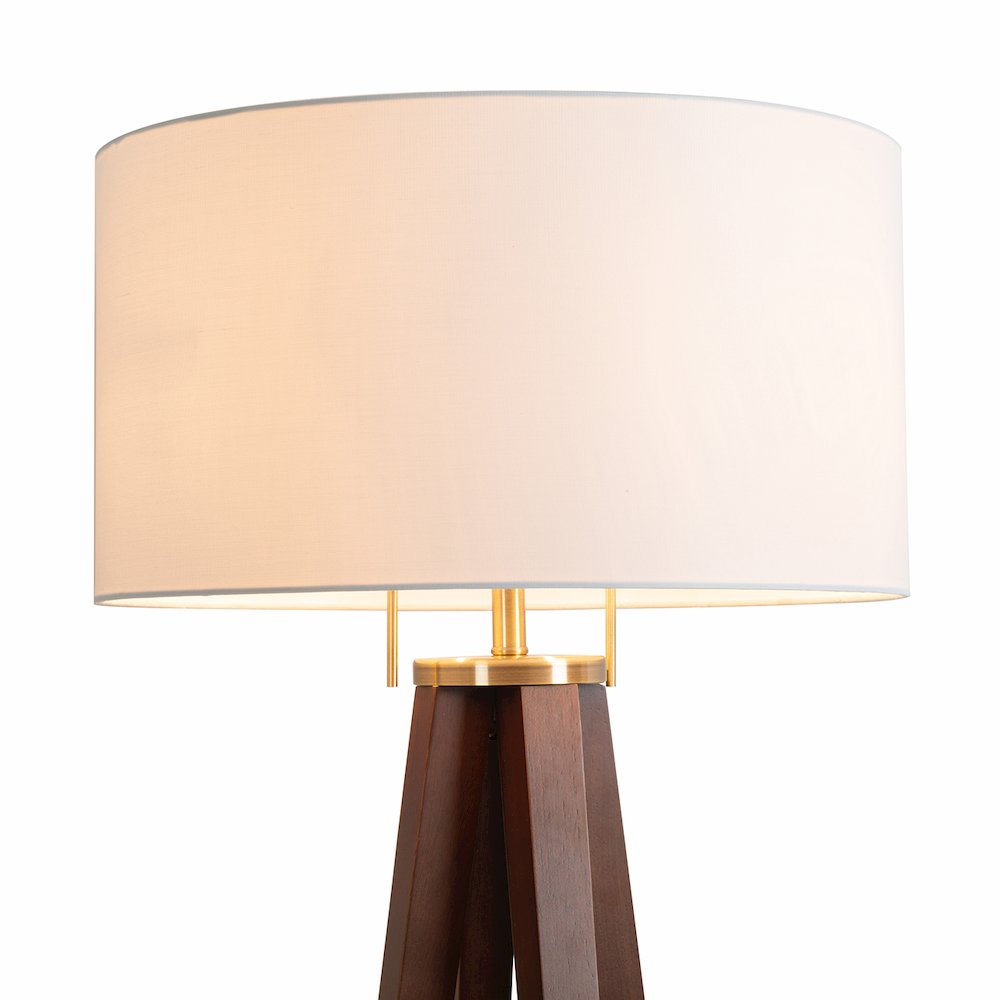 Quattro Floor Lamp - Dark Walnut. Picture 9