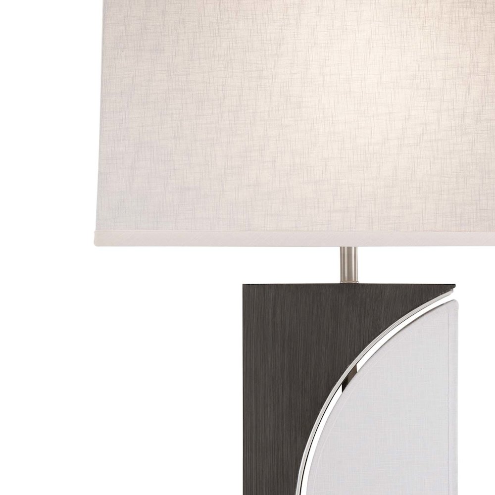 Half Moon Table Lamp - Charcoal Gray. Picture 9