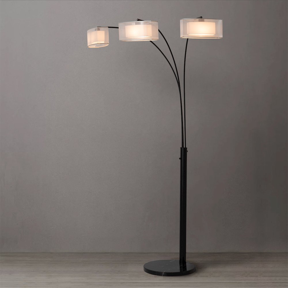 Amarillo 3 Light Arc Floor Lamp. Picture 11