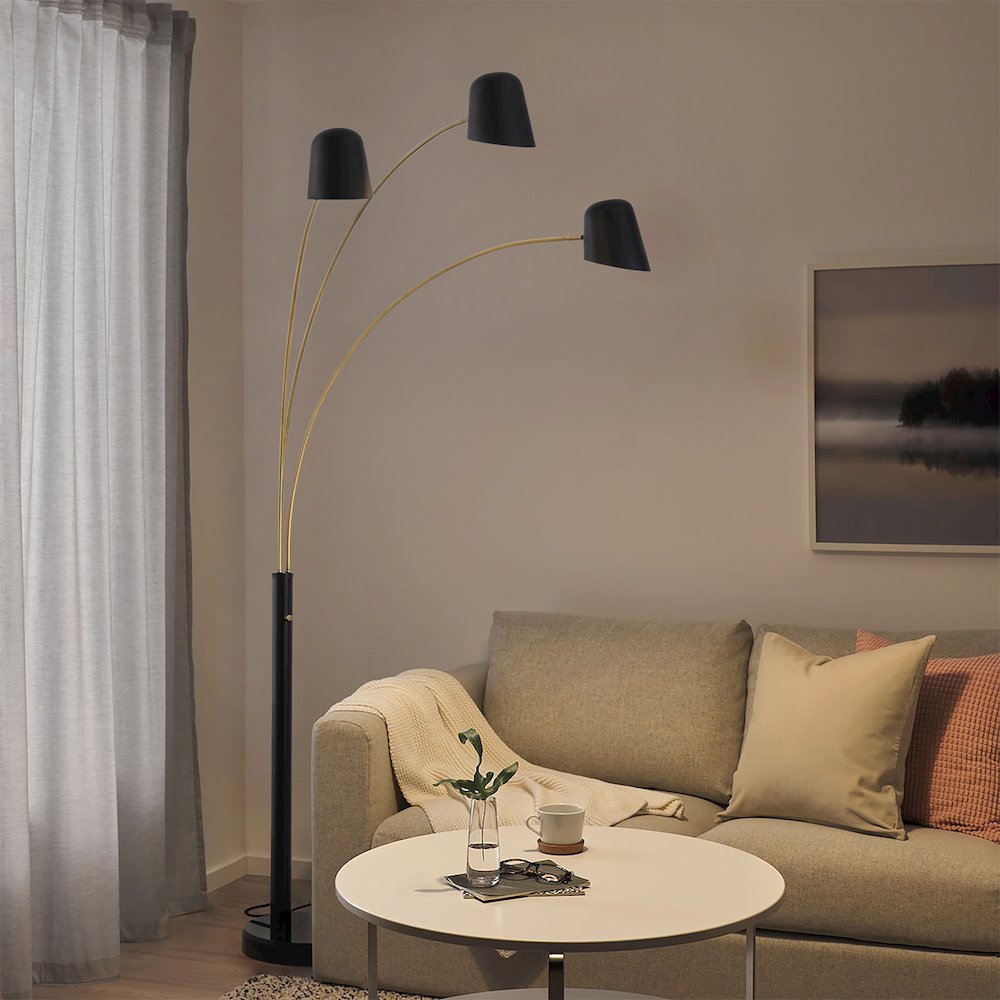 Culver 3 Light Arc Floor Lamp. Picture 9
