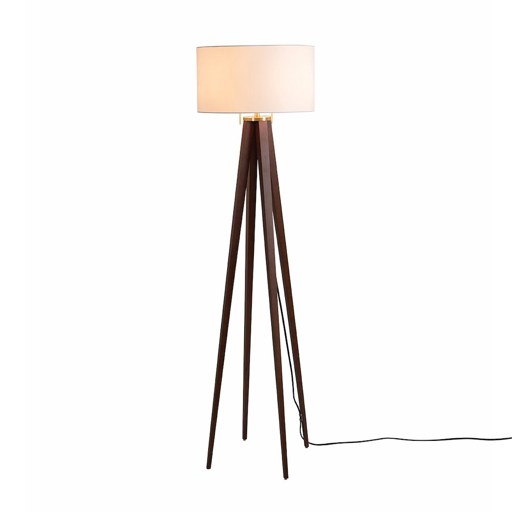 Quattro Floor Lamp - Dark Walnut. Picture 8
