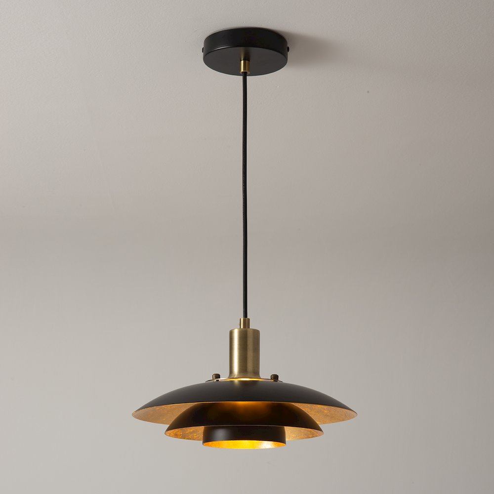 Rancho Mirage Small 12" OD Pendant Light - Matte Black. Picture 6