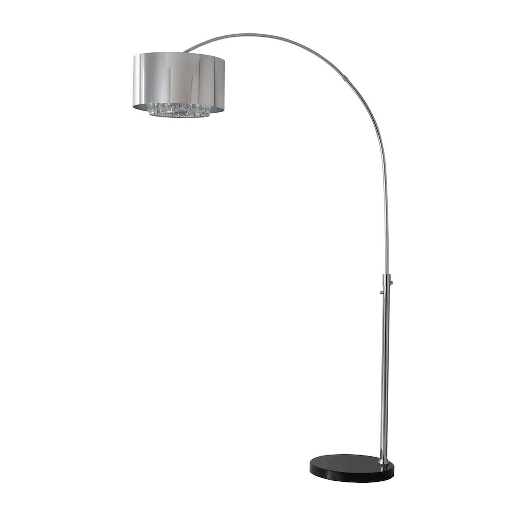 Marilyn 1 Light Arc Floor Lamp - Chrome. Picture 12