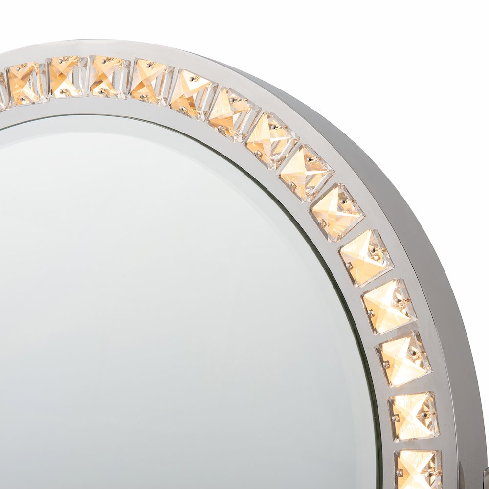 Marilyn Table Top LED Vanity Mirror - Chrome. Picture 11