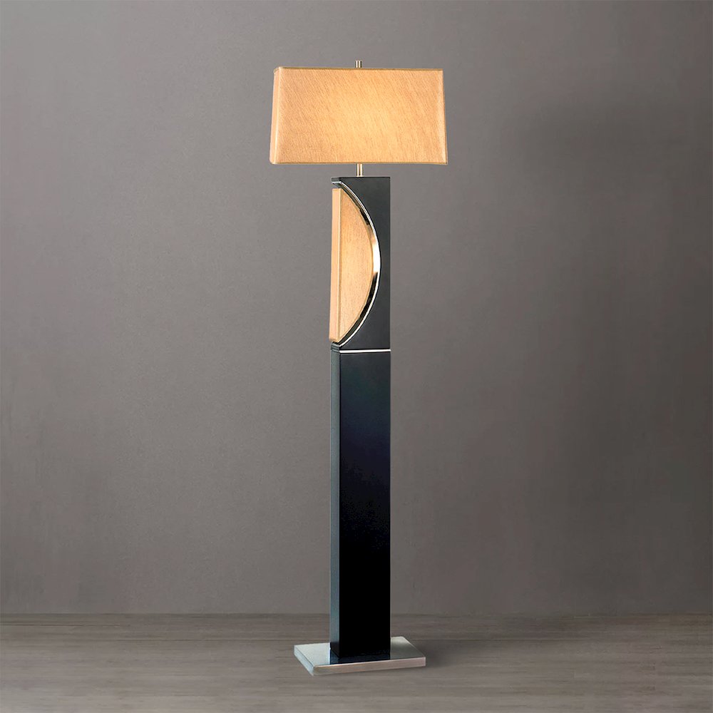Half Moon Floor Lamp - Dark Brown. Picture 2