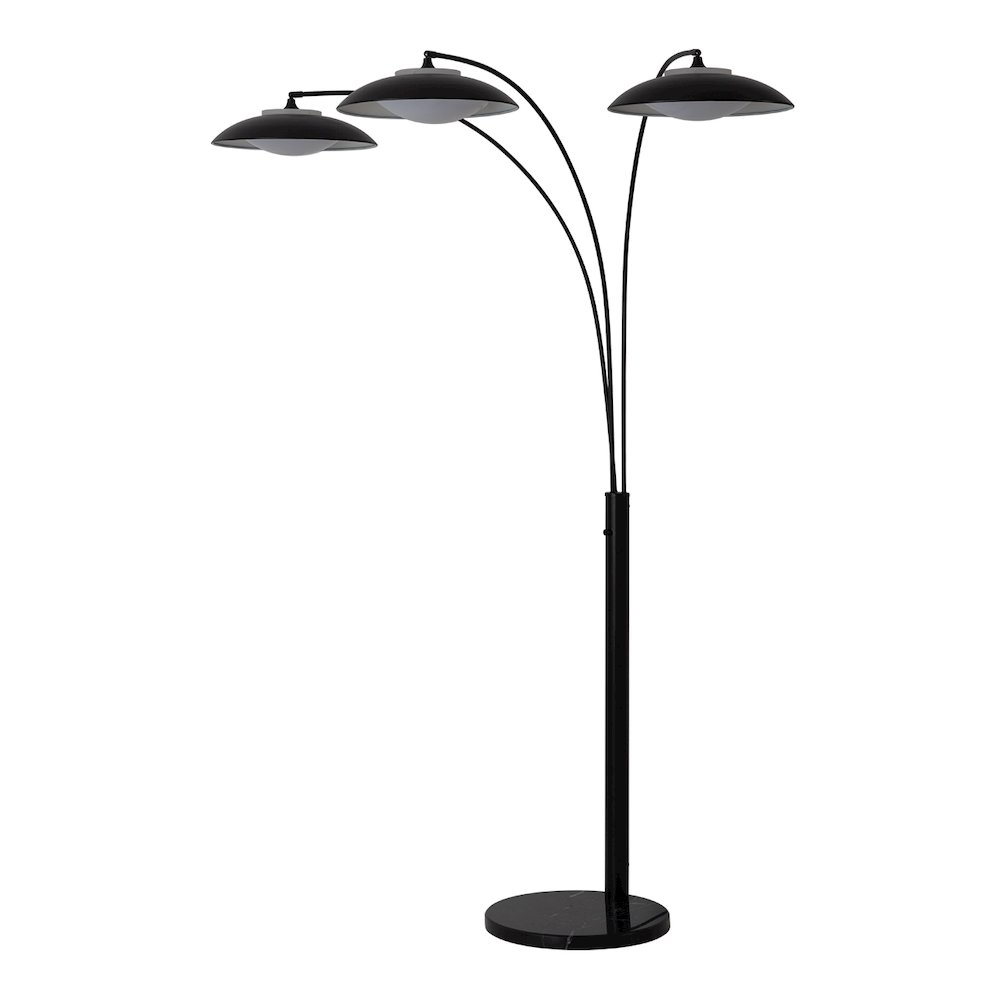 Saucer 3 Light Arc Floor Lamp. Picture 4