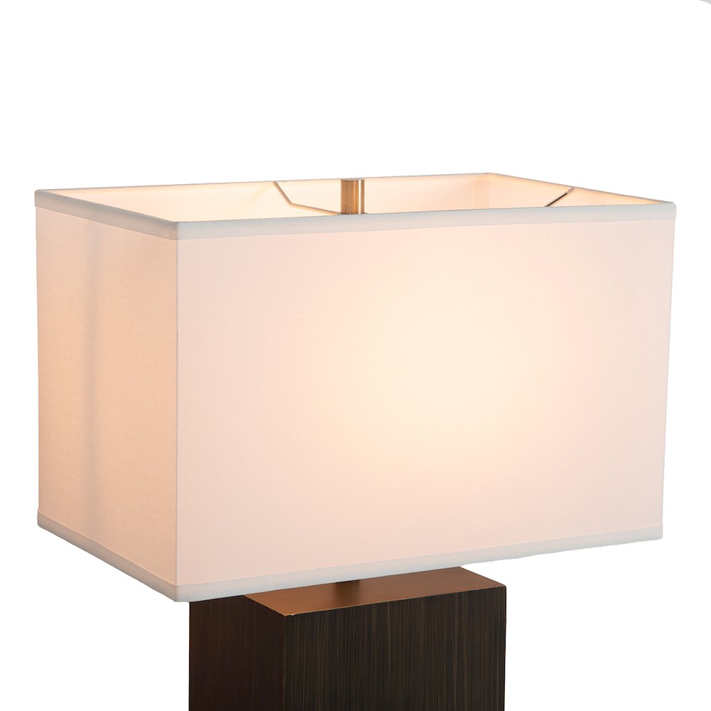 Zen Standing Table Lamp with Night Light - Gilded Ebony. Picture 12
