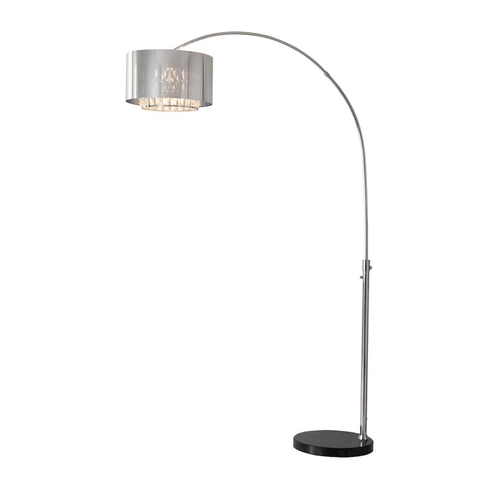 Marilyn 1 Light Arc Floor Lamp - Chrome. Picture 11