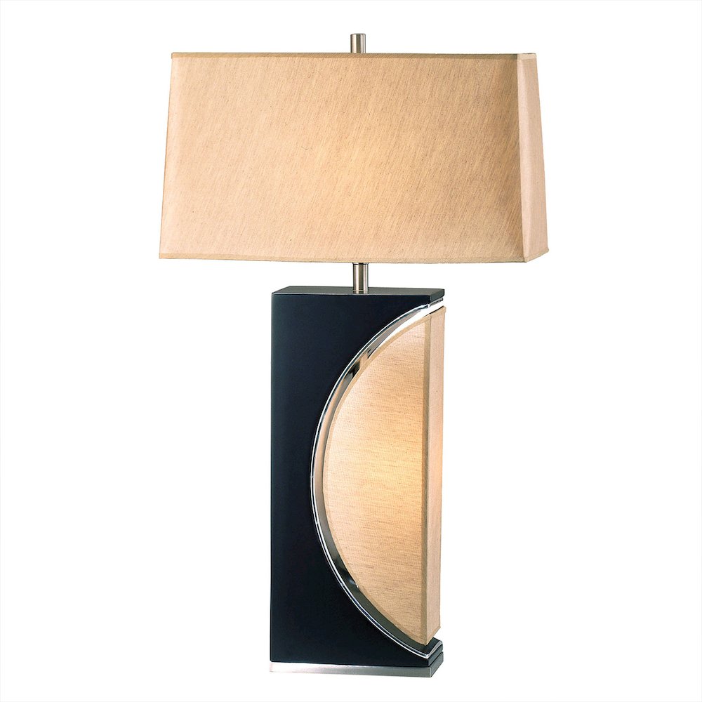 Half Moon Table Lamp - Dark Brown. Picture 7