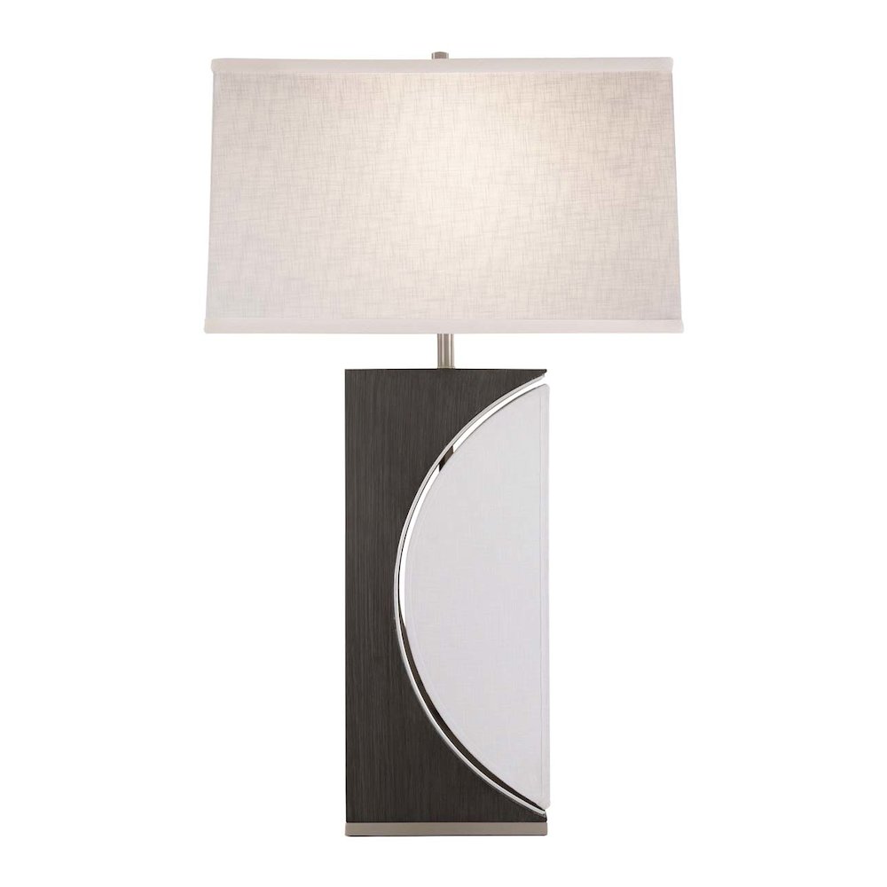 Half Moon Table Lamp - Charcoal Gray. Picture 8