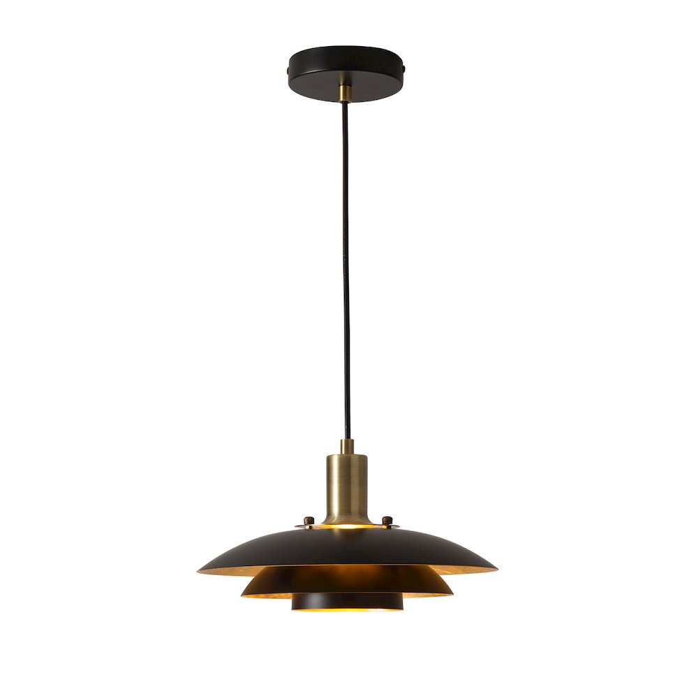 Rancho Mirage Small 12" OD Pendant Light - Matte Black. Picture 10
