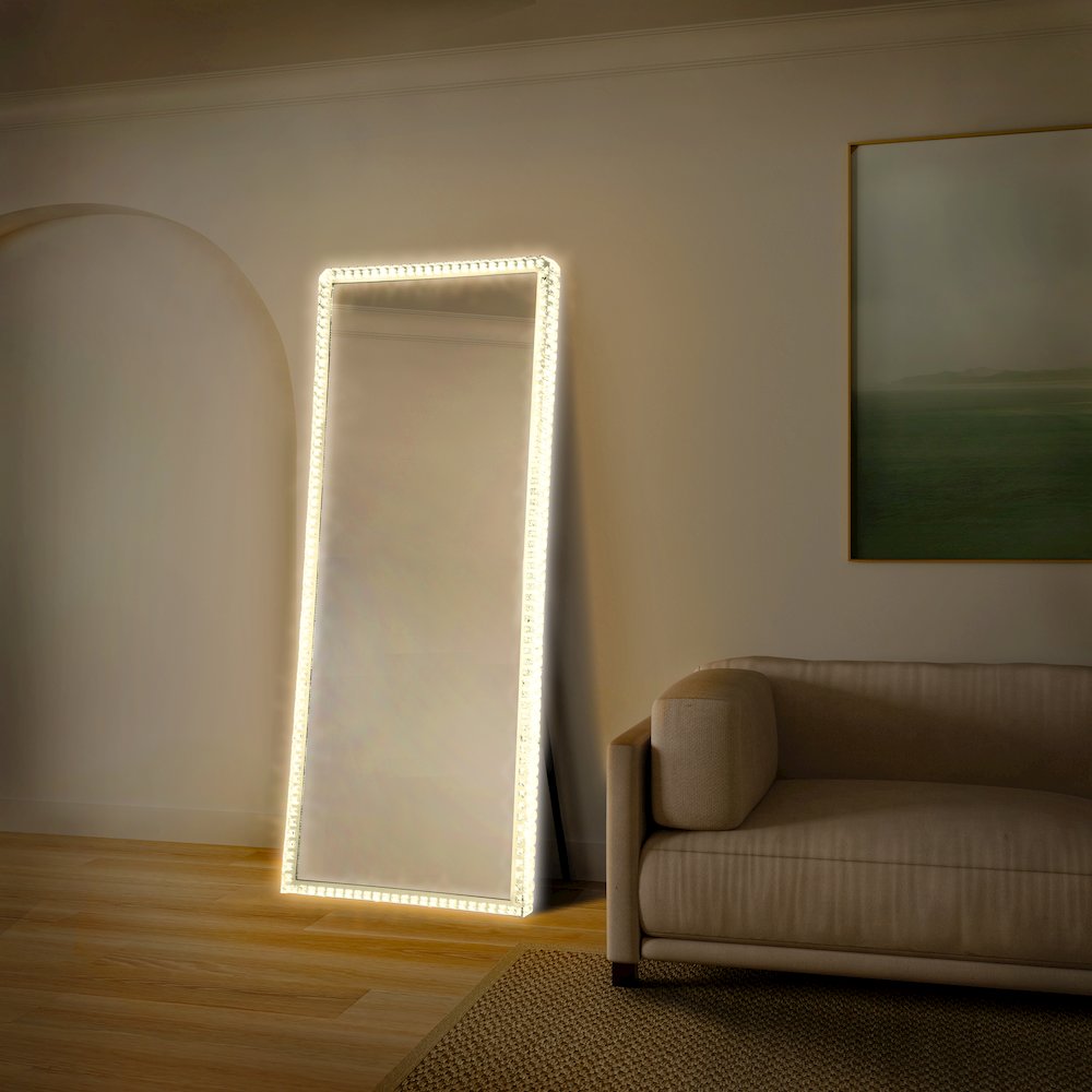 Marilyn Illuminated Leaner Floor Mirror. Picture 9