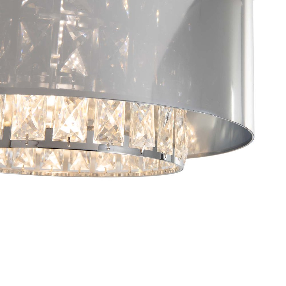 Marilyn 1 Light Arc Floor Lamp - Chrome. Picture 1