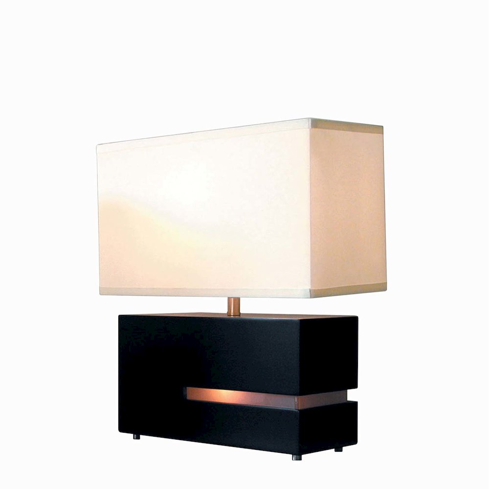 Zen Reclining Table Lamp with Night Light - Dark Brown. Picture 8