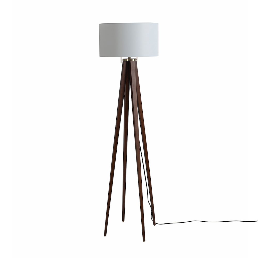 Quattro Floor Lamp - Dark Walnut. Picture 3