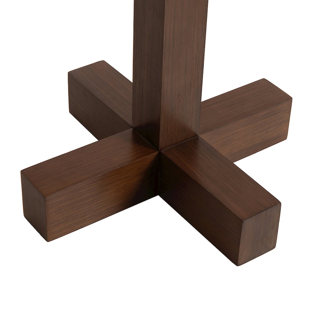 Swiss Cross Table Lamp - Dark Walnut. Picture 2