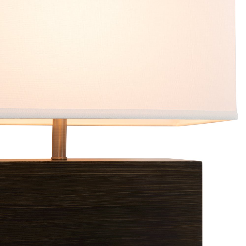 Zen Reclining Table Lamp with Night Light - Gilded Ebony. Picture 1