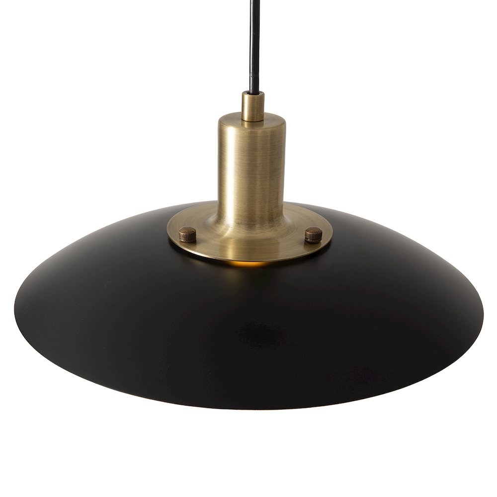 Rancho Mirage Small 12" OD Pendant Light - Matte Black. Picture 1