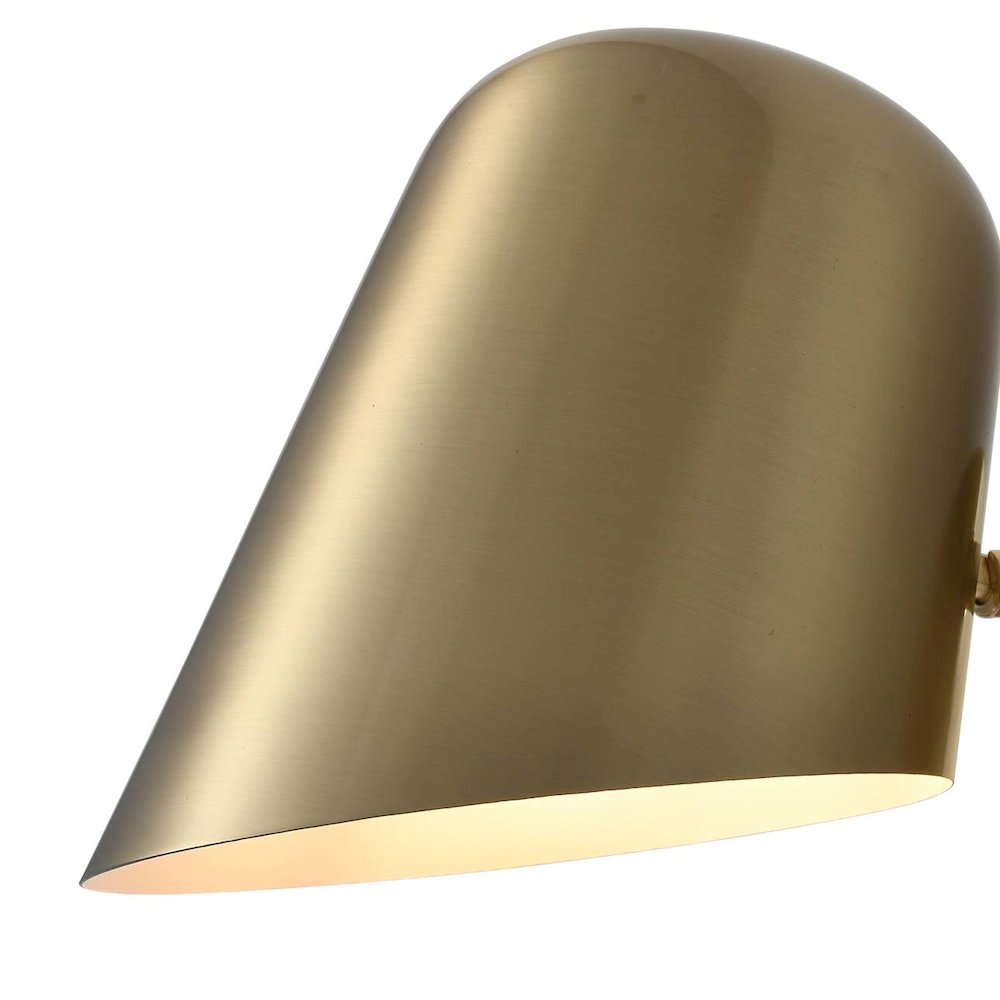 Culver Plug-in Wall Sconce - Brushed Brass, Brushed Brass. Picture 1