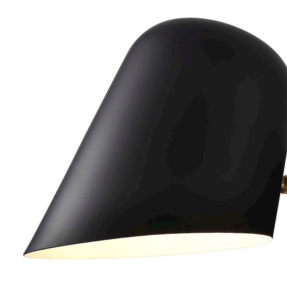 Culver Wall Sconce - Matte Black, plug-in. Picture 3