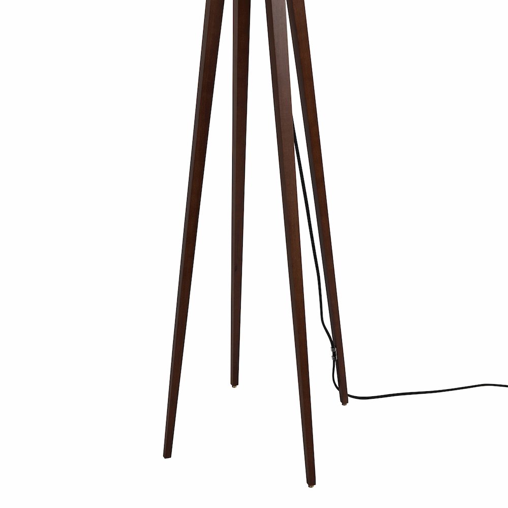 Quattro Floor Lamp - Dark Walnut. Picture 2