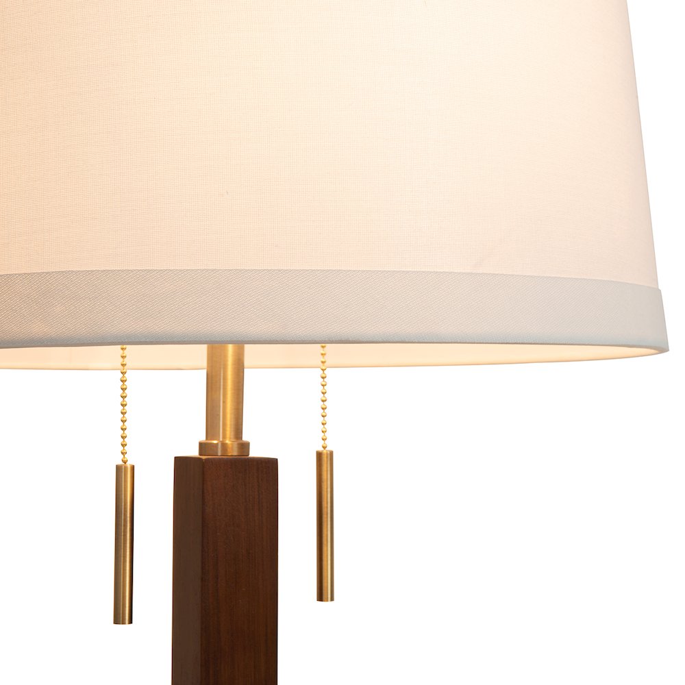 Swiss Cross Table Lamp - Dark Walnut. Picture 1