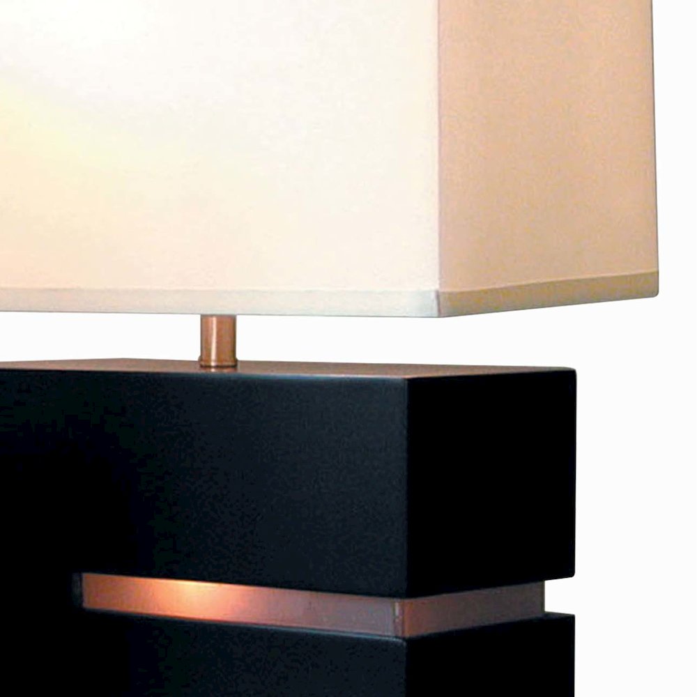 Zen Reclining Table Lamp with Night Light - Dark Brown. Picture 9