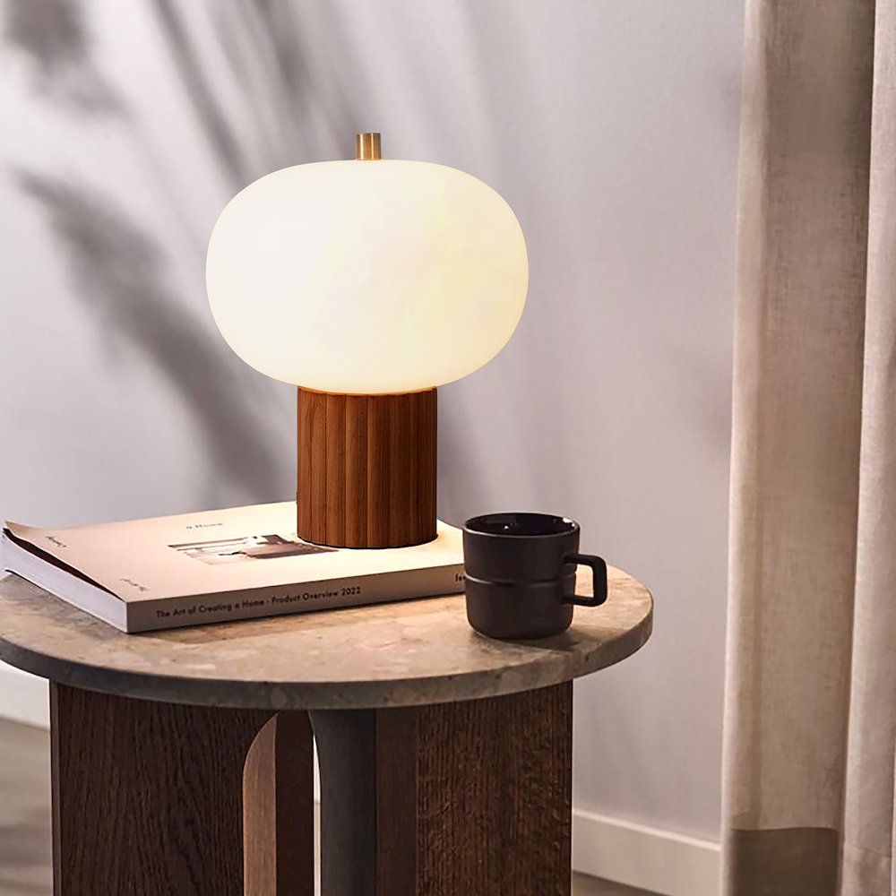 Tambo Accent Table Lamp - Dark Walnut. Picture 5