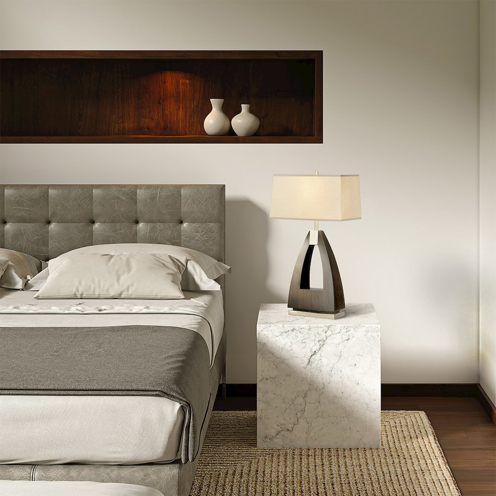 Trina Table Lamp - Pecan. Picture 2
