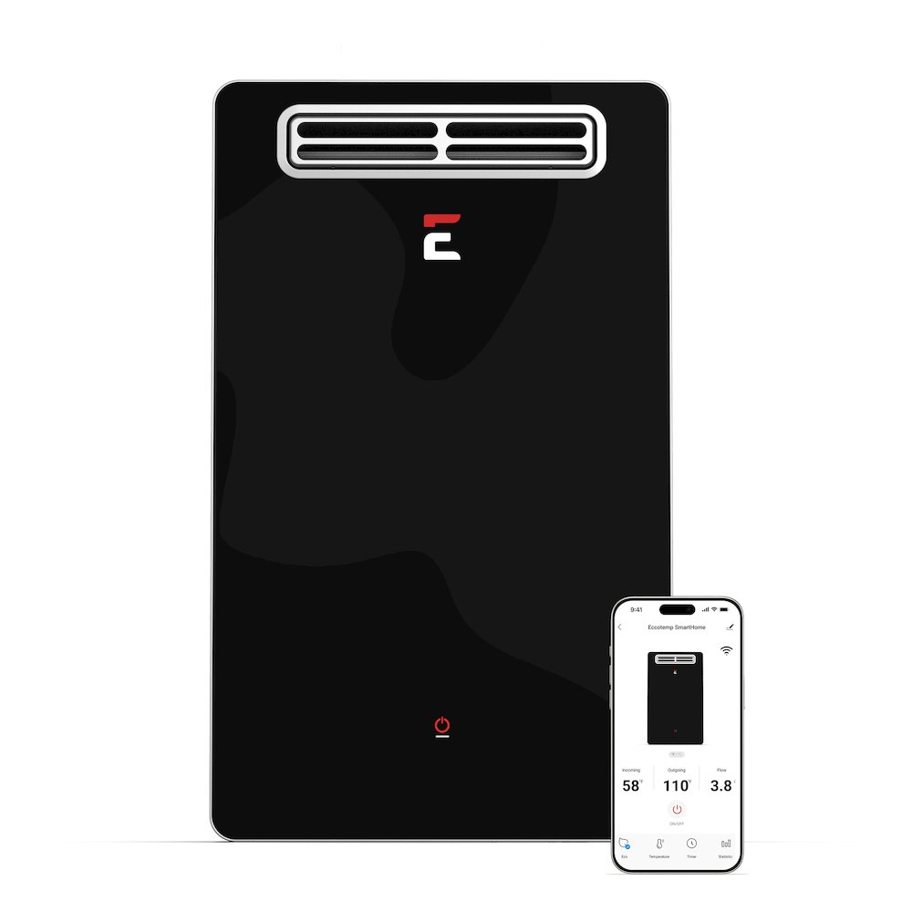 6.8 GPM Smart Home Outdoor Liquid Propane Tankless Water Heater. Picture 1