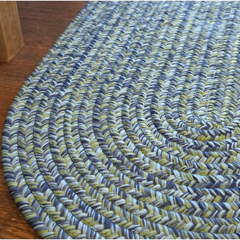 Coastal Home Braid - Seaside Blue - 7' x 9'. Picture 4