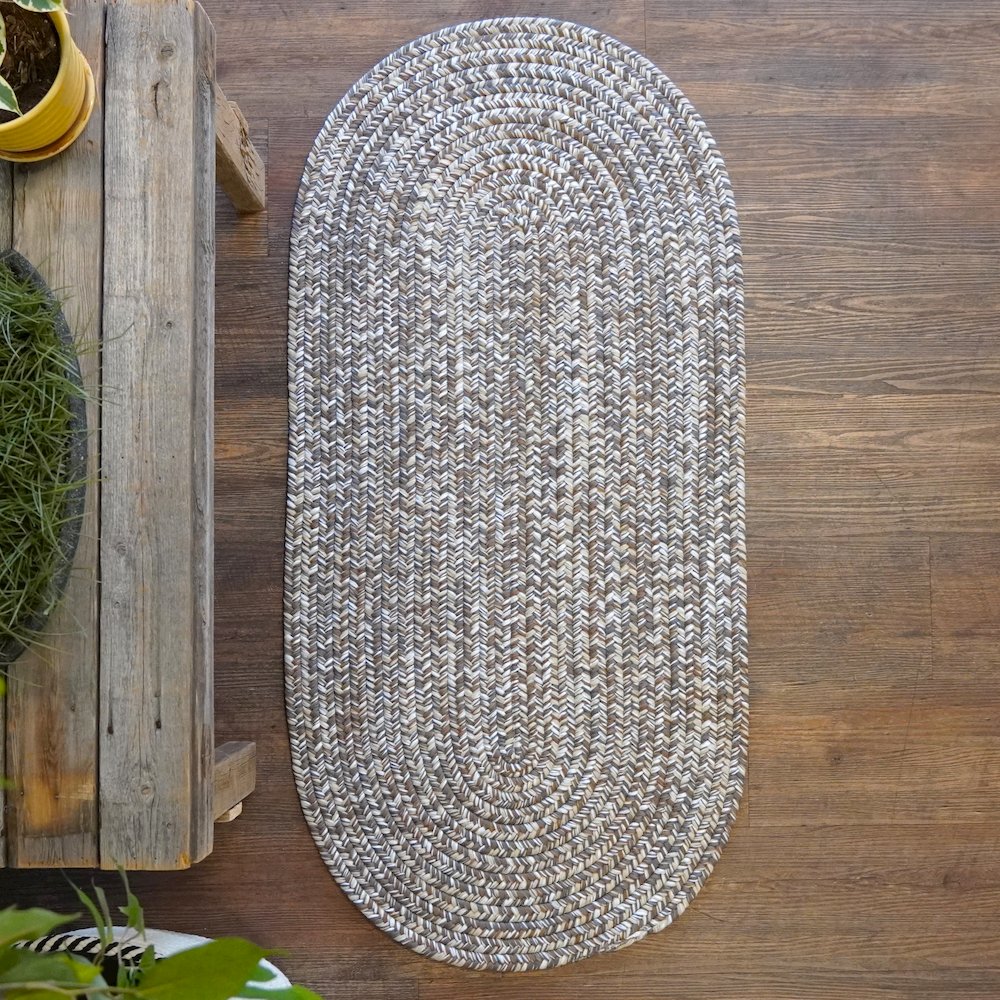 Craftsman Braided Tweed - Natural Ash - 8' x 10'. Picture 3
