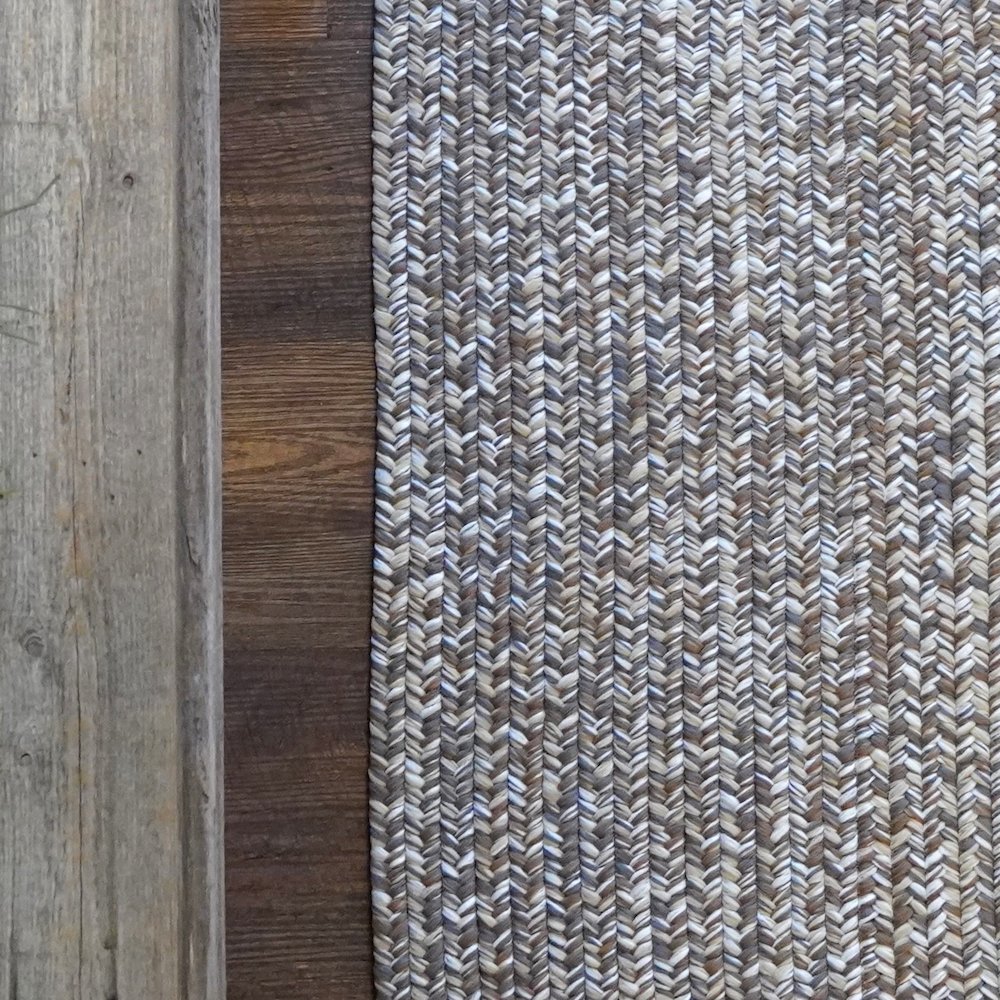 Craftsman Braided Tweed - Natural Ash - 8' x 10'. Picture 5