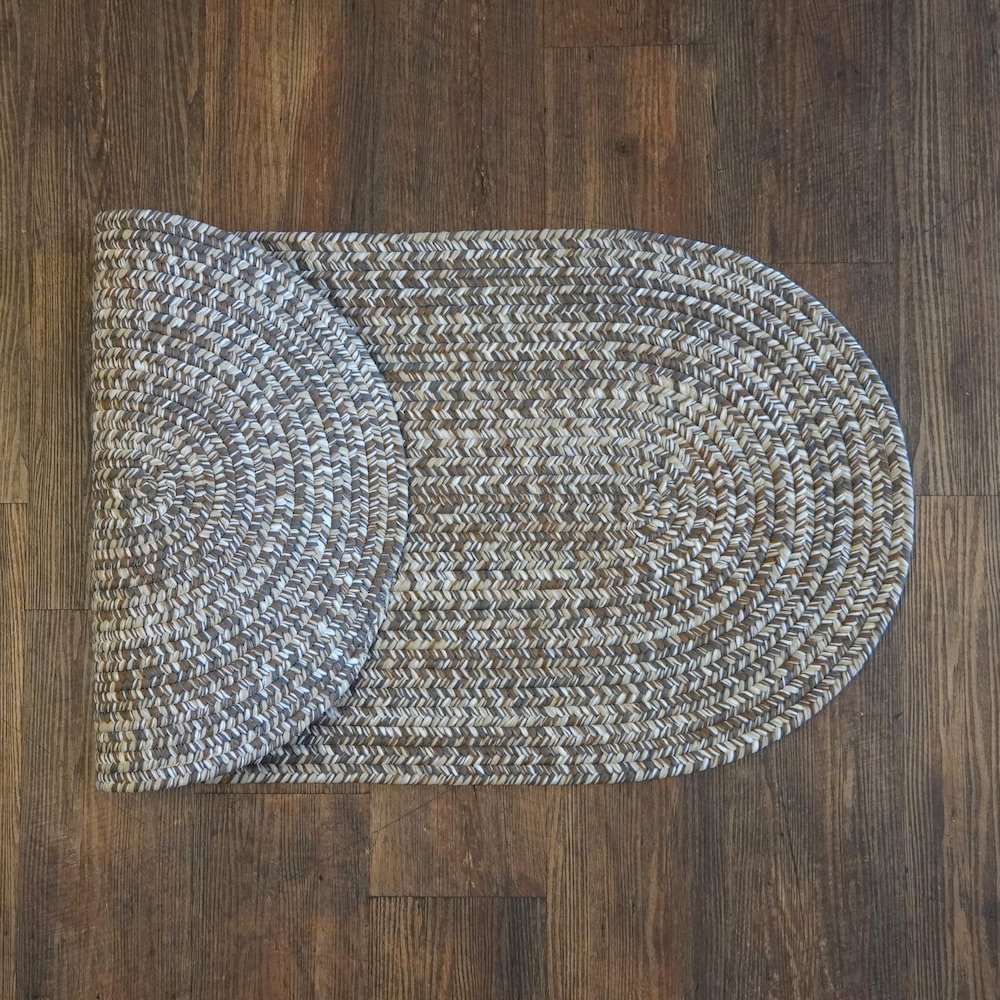 Craftsman Braided Tweed - Natural Ash - 8' x 10'. Picture 9