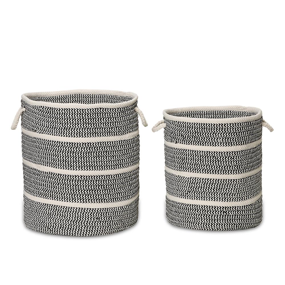 Modern Woven Hampers - Black 17"x17"x22". Picture 2