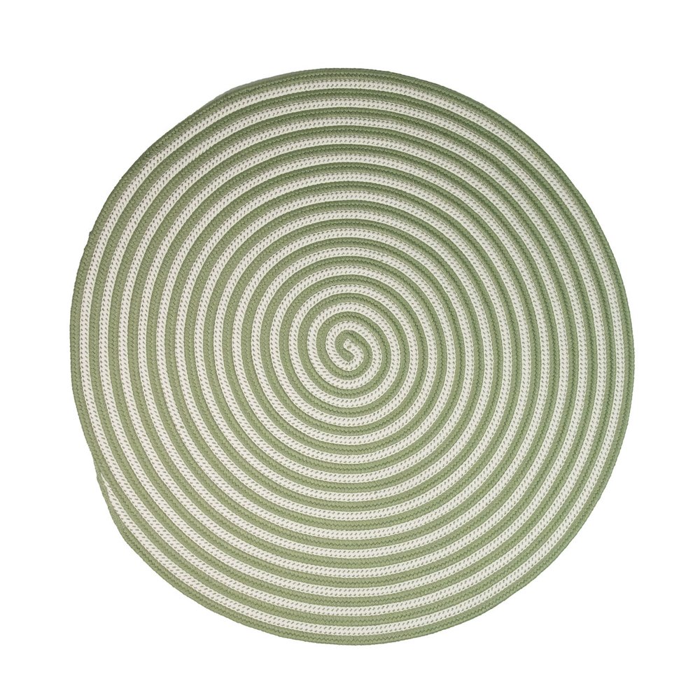 Tiki Spiral Rugs - Thai Basil 12x12. Picture 1