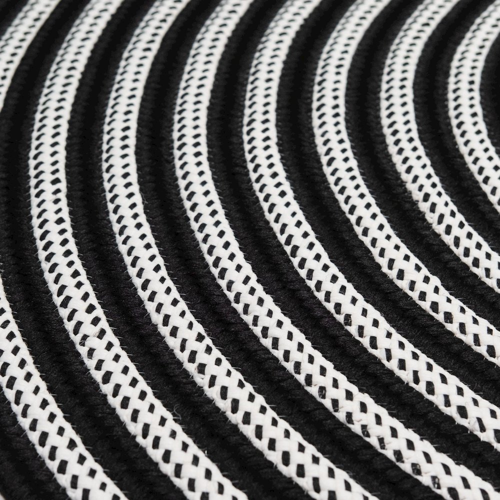 Tiki Spiral Rugs - Ink Drop 14x14. Picture 3