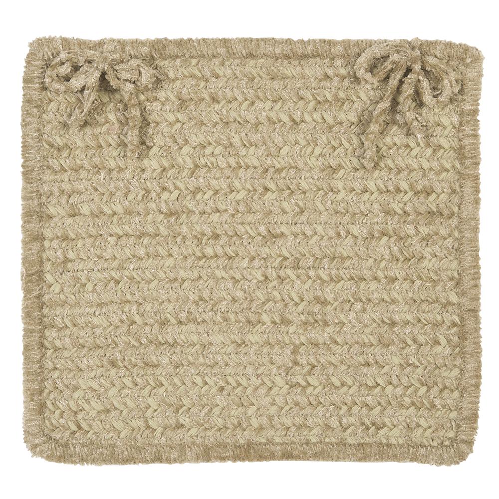 Simple Chenille - Sprout Green Chair Pad (single). Picture 2
