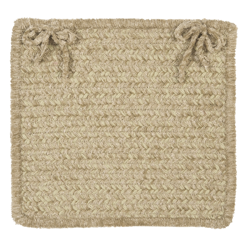 Simple Chenille - Sprout Green Chair Pad (single). Picture 1