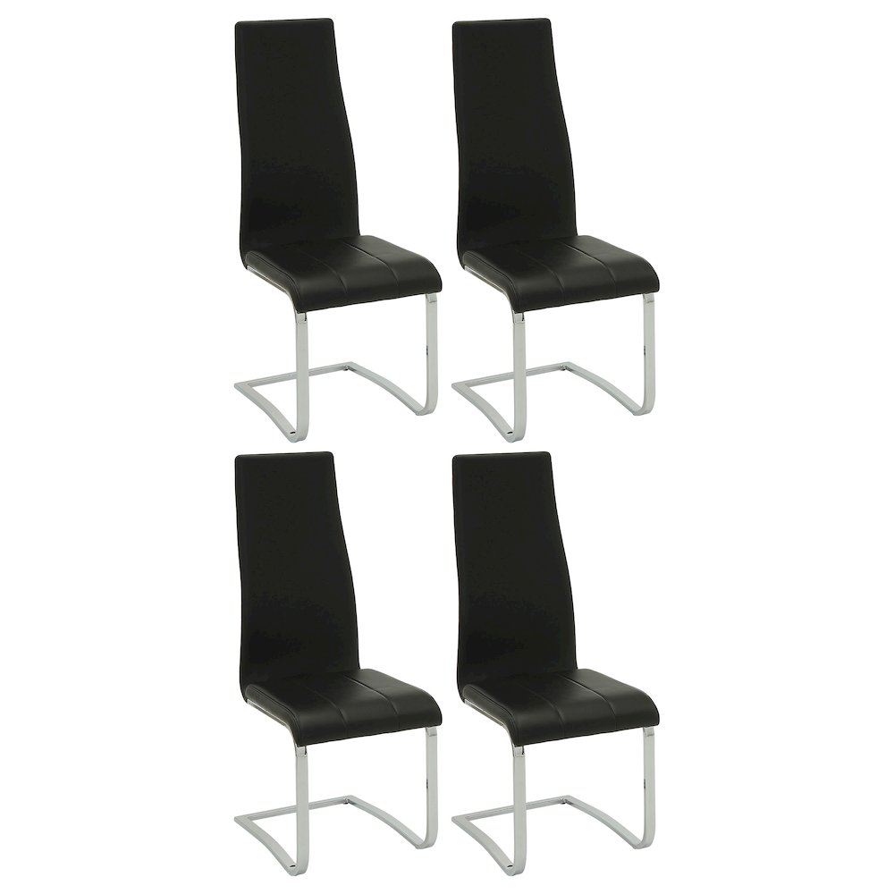 Upholstered High Back Side Chairs (Set of 4). Picture 1