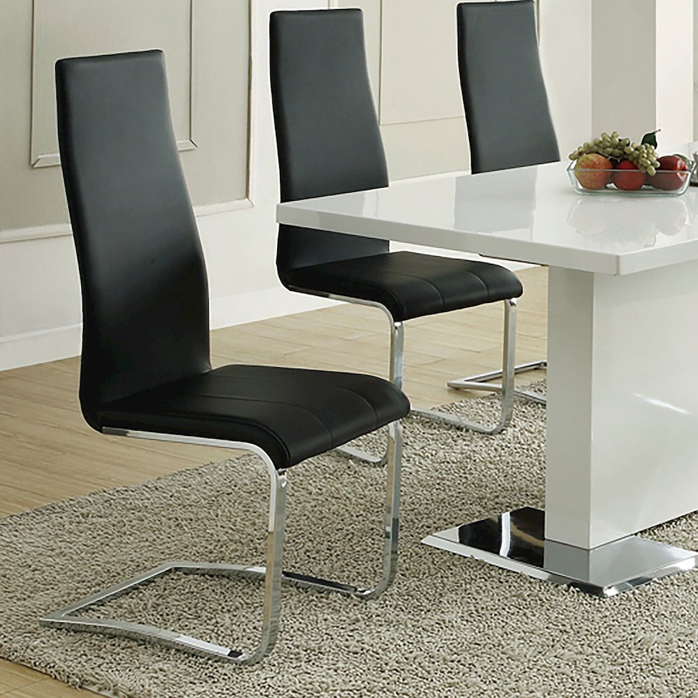 Upholstered High Back Side Chairs (Set of 4). Picture 2