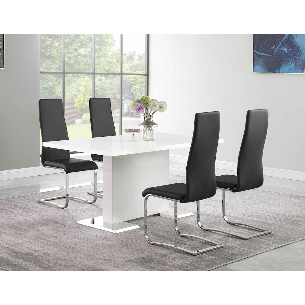 Upholstered High Back Side Chairs (Set of 4). Picture 6