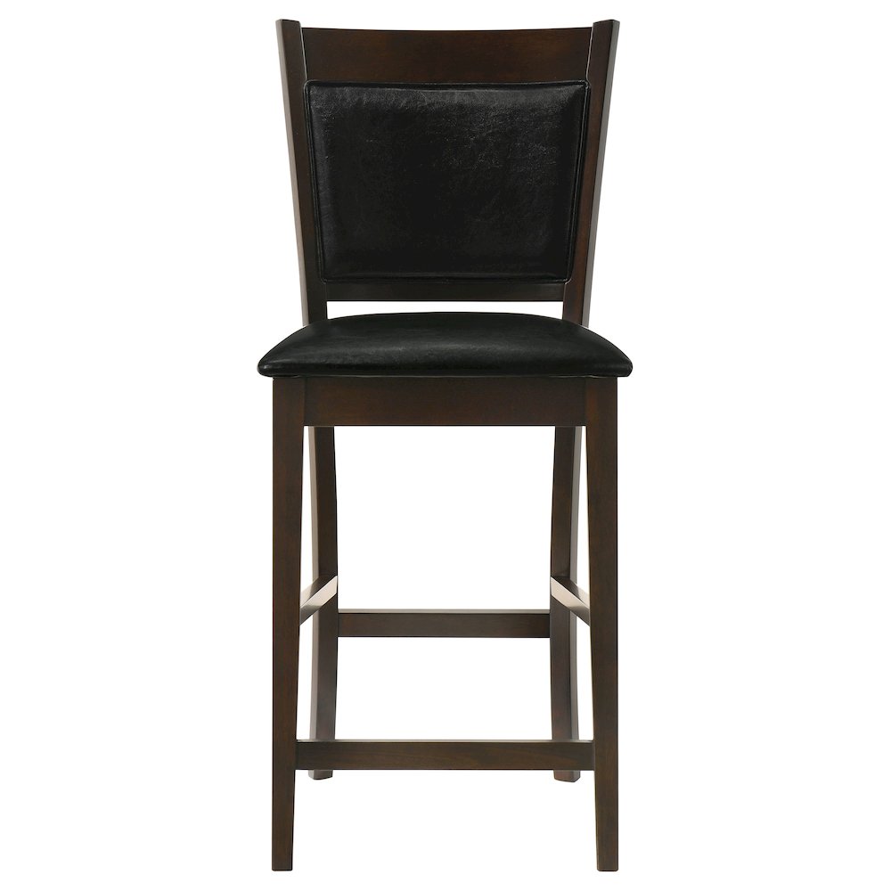 Casual Espresso Counter Height Stools (Set of 2). Picture 4
